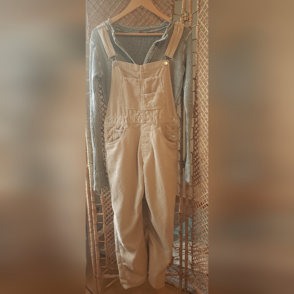Free People cord overalls